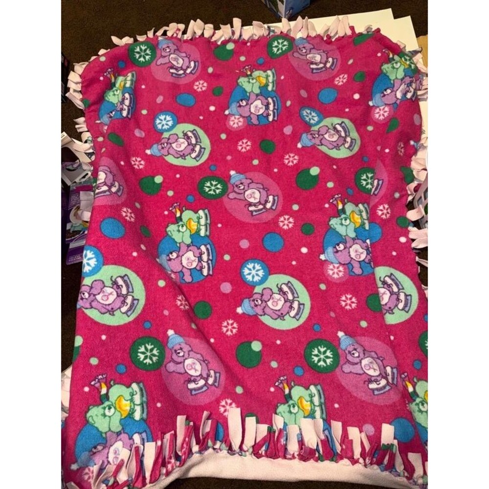 Carebear’s tie blanket